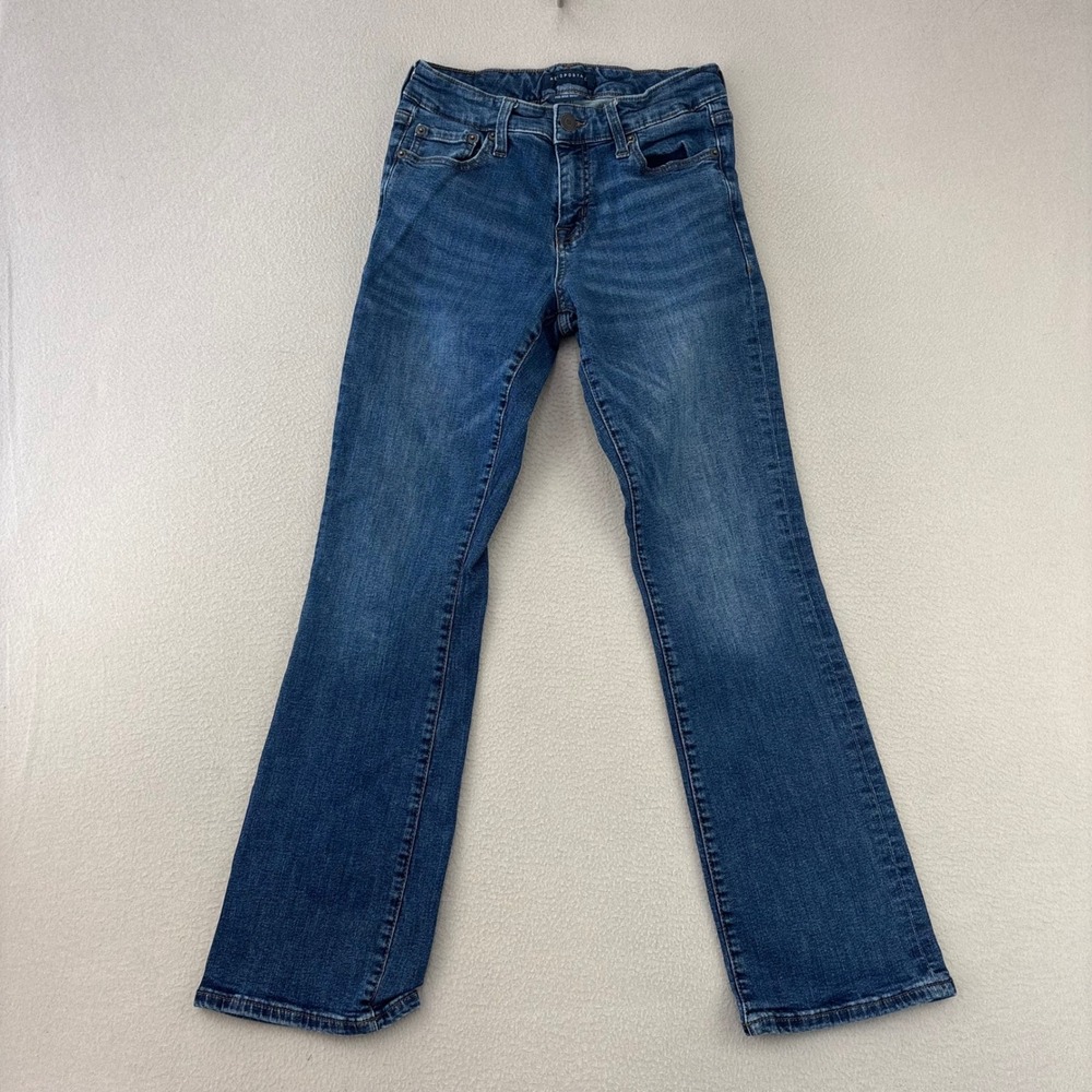 Aeropostale Mid Rise Boot Jeans Womens 6S Blue Denim Stretch Casual Comfort